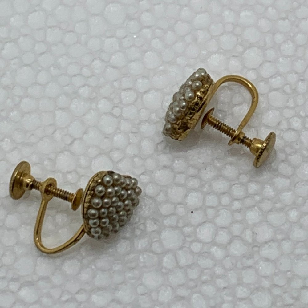 Vintage Clip-on Heart Earrings